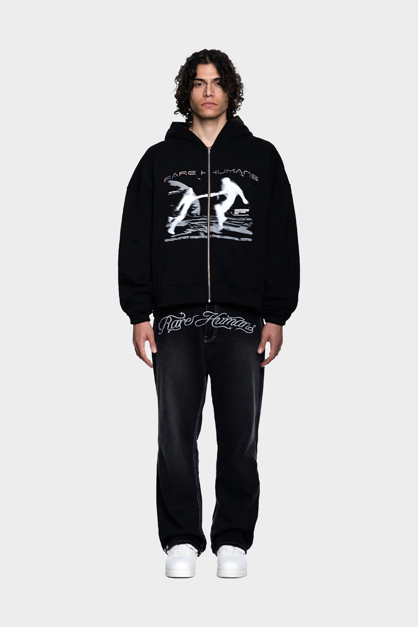 CENTAURI B ZIP HOODIE BLACK