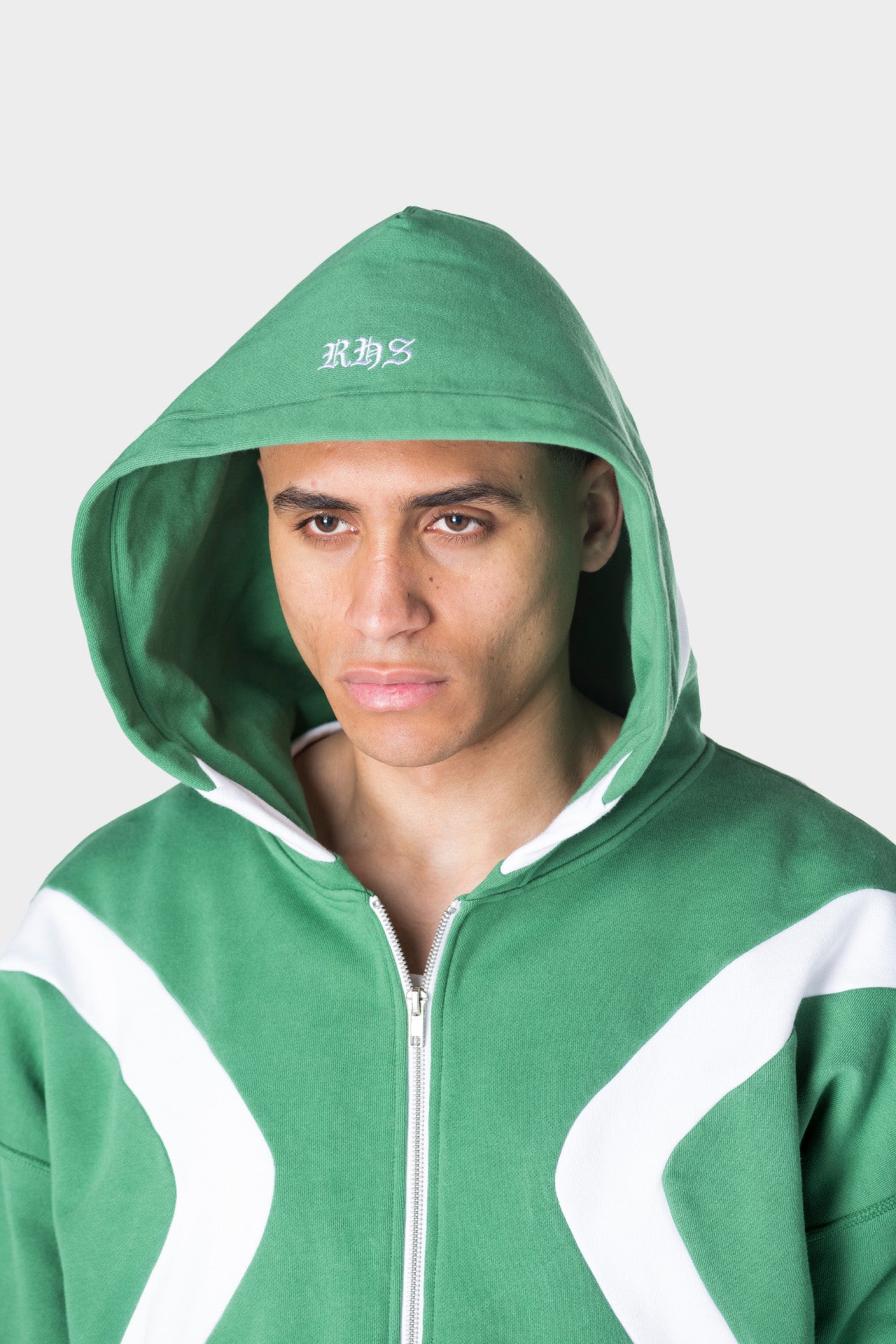 TWO-TONE ZIPPER GREEN