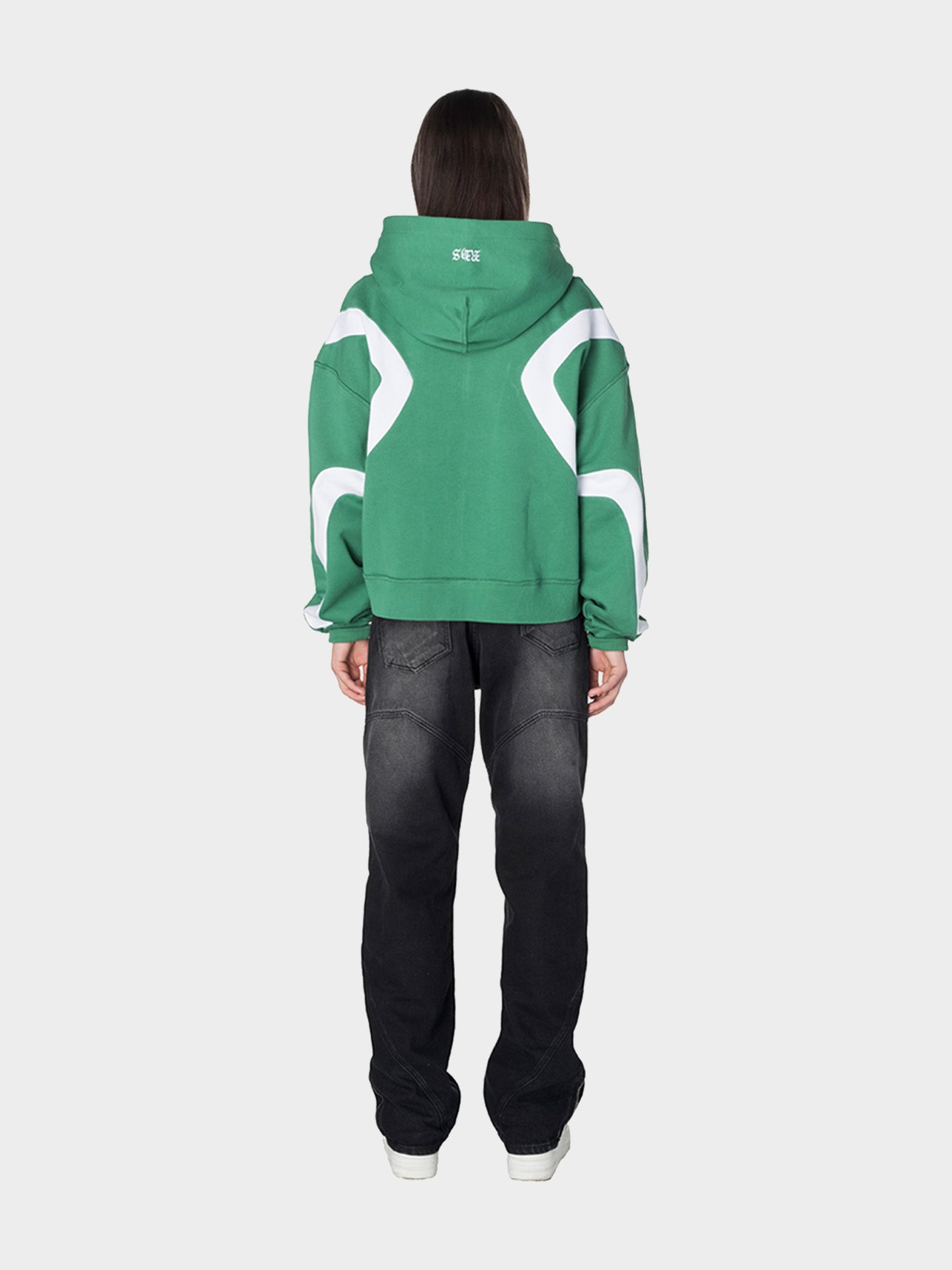 TWO-TONE ZIPPER GREEN