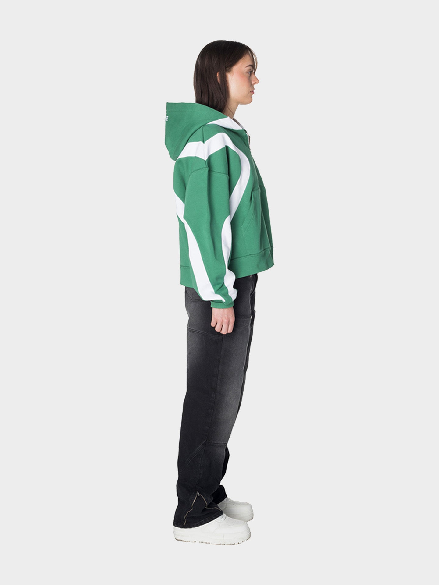 TWO-TONE ZIPPER GREEN