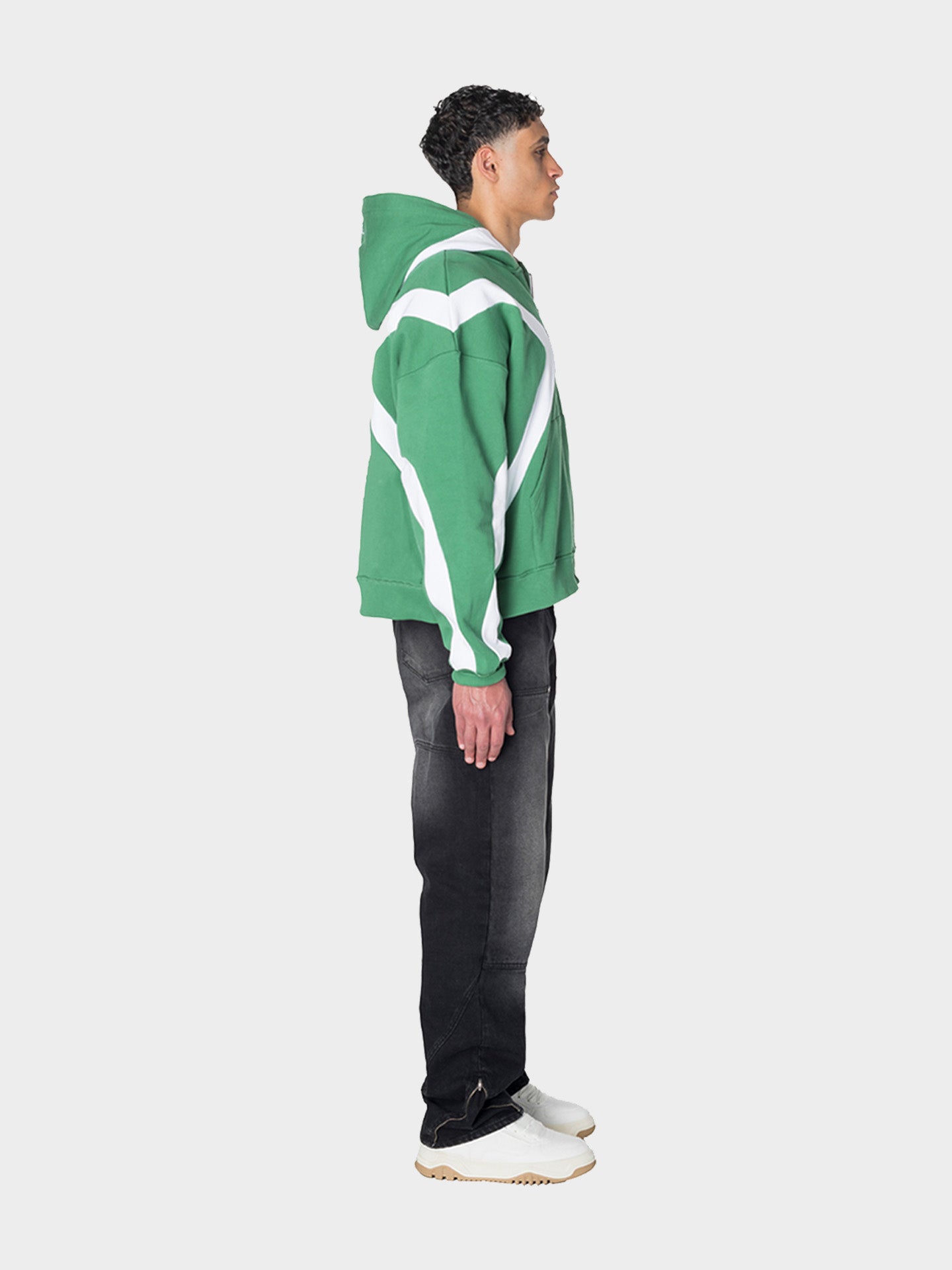 TWO-TONE ZIPPER GREEN